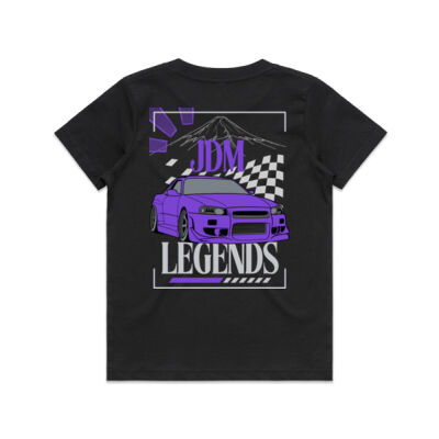 R34 Skyline - AS Colour Kids Youth T shirt Thumbnail
