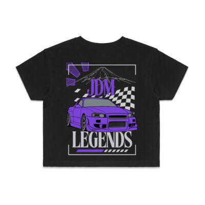 R34 Skyline - AS Colour Womens Crop Tee Thumbnail