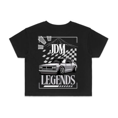 Nissan Hakosuka GTR - AS Colour Womens Crop Tee Thumbnail