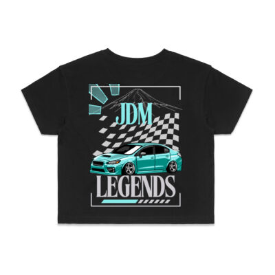 Subaru Gen4 WRX - AS Colour Womens Crop Tee Thumbnail