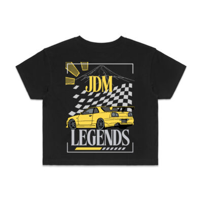 Nissan R34 Skyline - AS Colour Womens Crop Tee Thumbnail