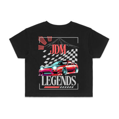 Nissan 180SX - AS Colour Womens Crop Tee Thumbnail