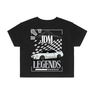 R32 Skyline GTR - AS Colour Womens Crop Tee Thumbnail