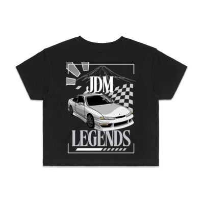 Nissan S14 Silvia - AS Colour Womens Crop Tee Thumbnail