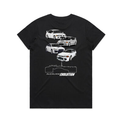 Auckland Evolution Womens Tee (back print only) Thumbnail