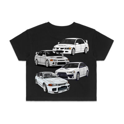 The Evolution Evolution - AS Colour Womens Crop Tee Thumbnail